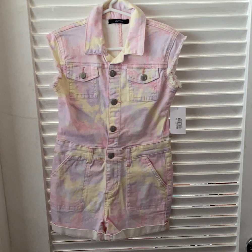 Girls tye die romper
